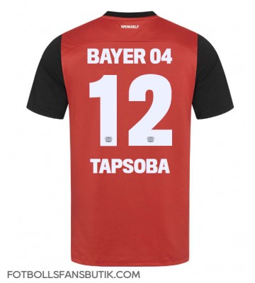 Bayer Leverkusen Edmond Tapsoba #12 Replika Hemmatröja 2024-25 Kortärmad